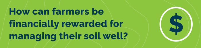How can farmers be financially rewarded for managing their soil well?