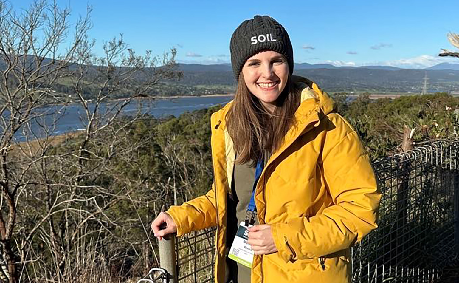 Soil CRC PhD student Melissa Wales pictured in the field.