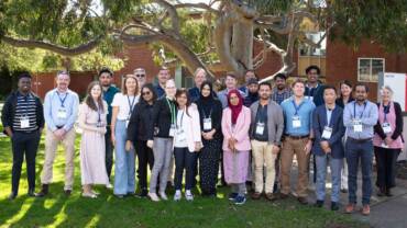 Soil CRC PhD students pose for a photo at our 2024 Participants Conference in Wagga Wagga.