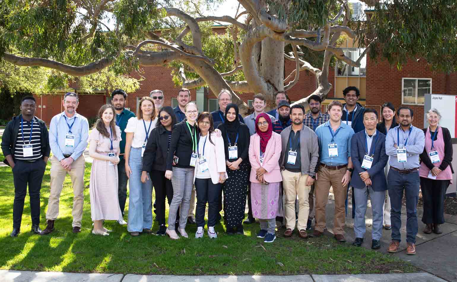 Soil CRC PhD students pose for a photo at our 2024 Participants Conference in Wagga Wagga.