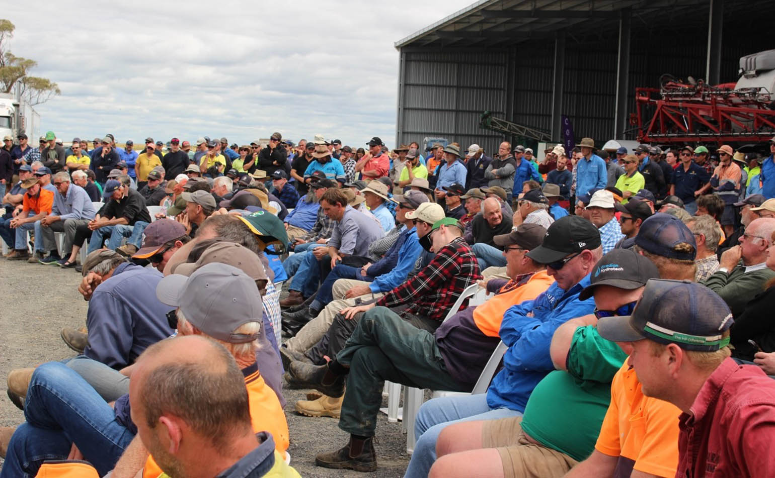 An example of effective face-to-face engagement: Nearly 600 people attending a Birchip Cropping Group event.