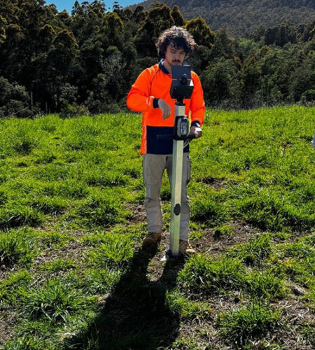 The BANDICOOT soil probe in use at the Tasmanian Institute of Agriculture