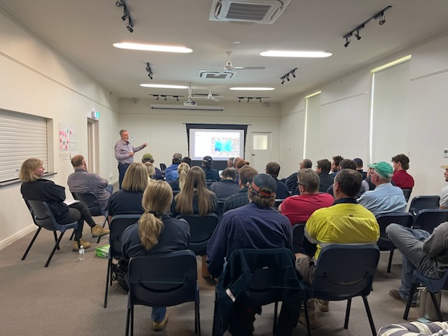 Peter Weir presenting at MacKillop Farm Management Group’s ‘Soils in Focus’ event